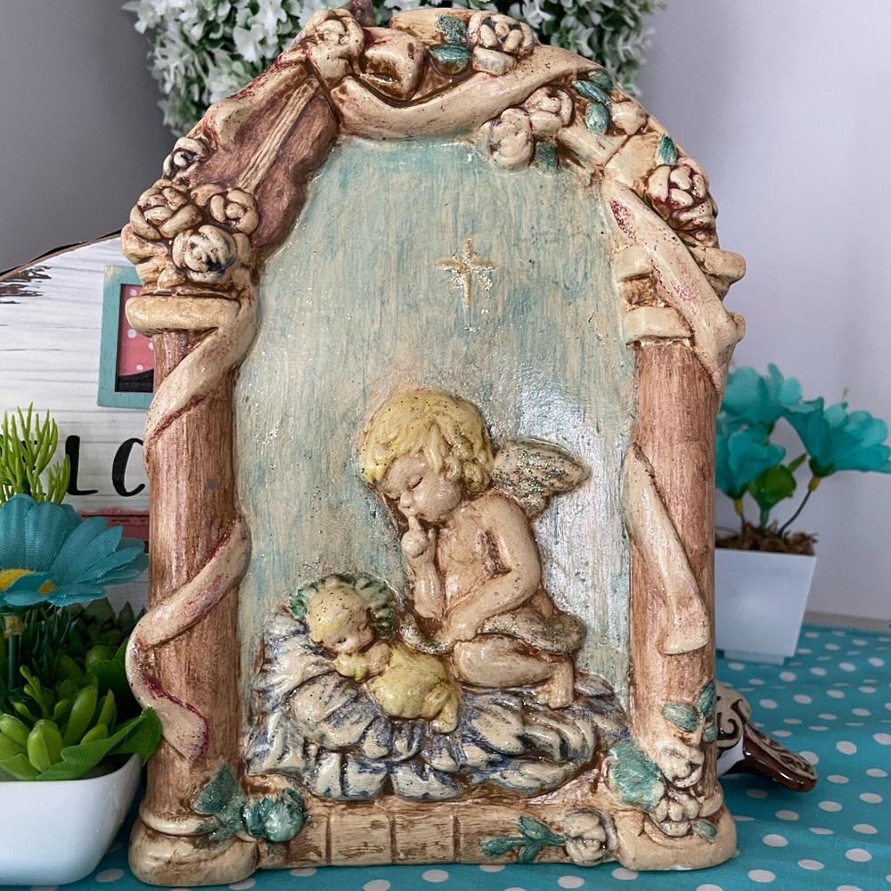 Angel with baby Plaque